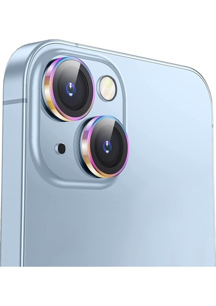 Apple iPhone 14 Plus Metal Çerçeveli Kamera Koruyucu Lens Renkli modelleri