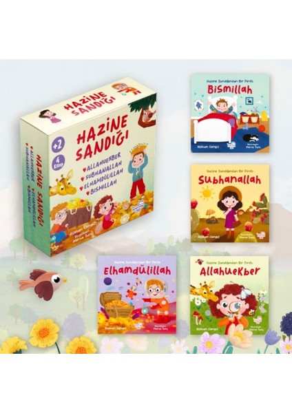 Hazine Sandığı 4 Kitap Eğlenceli Tasarım Kağıt Materyal 9+ Yaş İçin Tekil Ürün