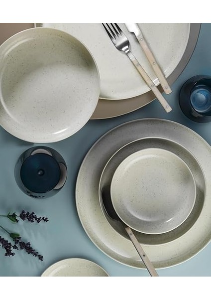 Porselen Moderna 8 Parça 2 Kişilik Yemek Takımı, Krem modelleri