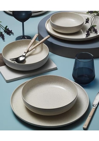 Porselen Moderna 8 Parça 2 Kişilik Yemek Takımı, Krem fırsatları