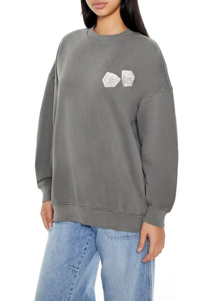 Dont Play With My Heart Baskılı Sweatshirt