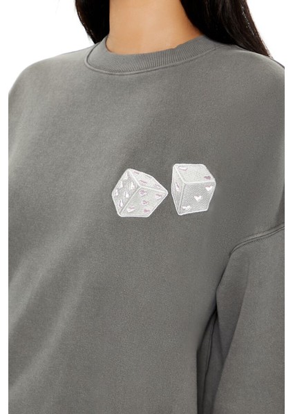 Dont Play With My Heart Baskılı Sweatshirt indirimleri