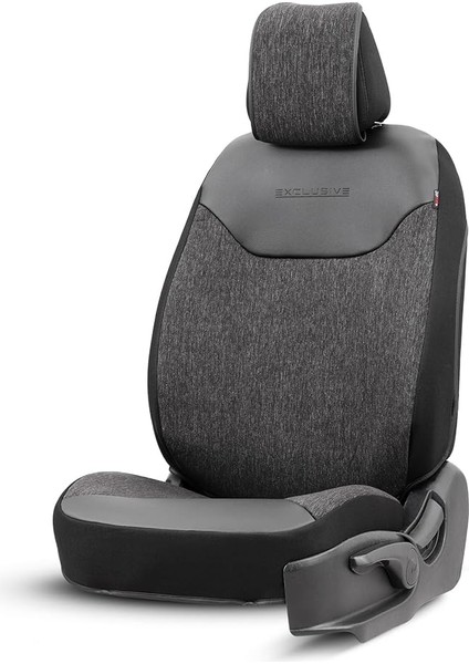 Koruyucu Oto Koltuk Minderi Premium Keten (Siyah)