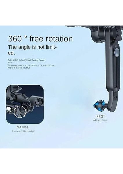 Profesyonel Araç Içi Telefon Tutucu Ergonomik Tasarım Rahat Kullanım Dikiz Aynasına Montaj 360 Derece Dönebilen Cep Telefonları Için Uygundur RT-627 (RT-627) modelleri