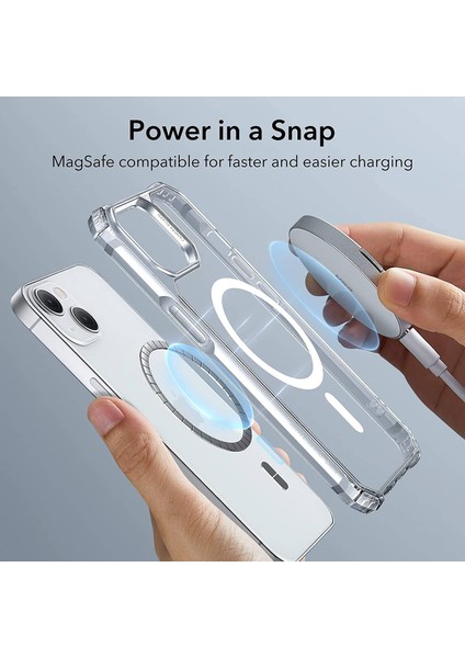 Apple iPhone 13 Uyumlu Magesafe Wireless Şarj Özellikli Şeffaf Silikon Kılıf indirimleri