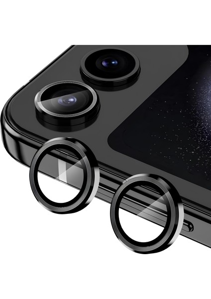 Samsung Galaxy Z Flip 6 Metal Çerçeveli Kamera Koruma Lensi
