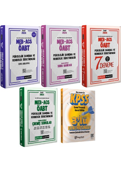 2026 Meb Ags Öabt Psikolojik Danışma ve Rehberlik Konu Anlatımı-Soru Bankası-7 Deneme-Çıkmış Sorular