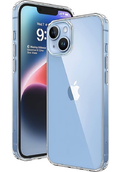 iPhone 13/ Iphone 14 Kılıf Kamera Korumalı Şeffaf Yumuşak Silikon Kapak