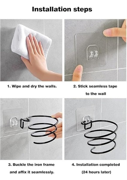 Home Yapışkanlı Metal Fön Makinesi Askısı – Spiral Tasarım, Paslanmaz Saç Kurutma Makinesi Tutucu, Delmeden Duvara Monte, Elektrostatik Boyalı Banyo Düzenleyici fiyatları