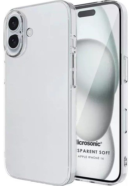 iPhone 16 Plus Kılıf Kamera Çıkıntılı Korumalı Yumuşak Şeffaf Silikon fiyatları