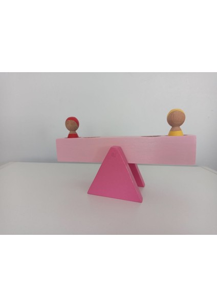 Ahşap Eğlence Parkı Seti, Pembe Tahterevalli, Çocuklar Için Neşeli Oyun Alanı fiyatları