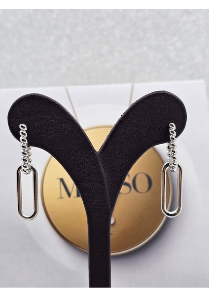 Xuping Burgu Zincir Model Gümüş Renk Çelik Küpe fırsatları