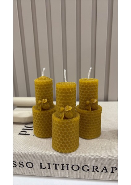 Kargo Bedava Doğal Sarma Bal Mumu Mum – Arı Detaylı 10 cm 3 Adet - 1 Doğal Sarma Bal Mumu Mum – Arı Detaylı 10 cm 3 Adet - 2 Petek Atölyesi Doğal Sarma Bal Mumu Mum – Arı Detaylı 10 cm 3 Adet
