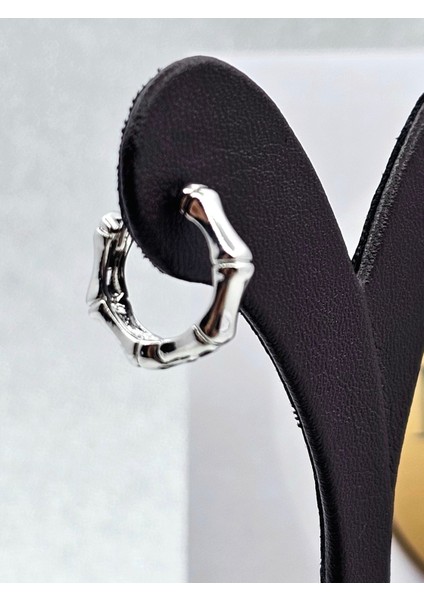 Xuping Kemik Model Gümüş Renk Çelik Küpe