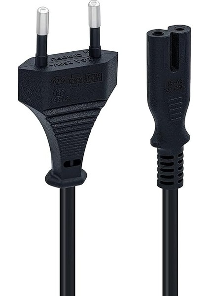 Home Ps3 / Ps4 / Ps5 / Xbox Series S-X Uyumlu Güç Kablosu 1.5 Metre 2pin Güç Kablosu Projeksiyon - Monitör - Tv Universal 2pin Güç Kablosu Teyp Fişi (1) fırsatları