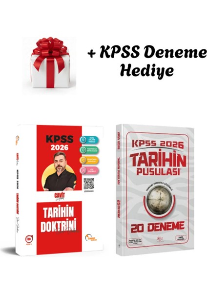 2026 Kpss Tarihin Doktrini Soru Bankası ve Tarihin Pusulası 20 Deneme + Kpss Deneme Hediyeli
