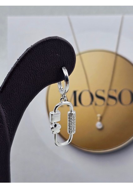 Xuping Zirkon Yıldız Kare Model Gümüş Renk Çelik Küpe fiyatları