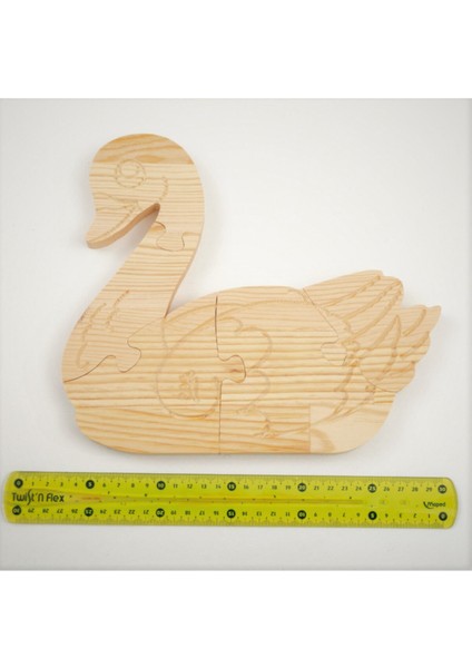 Doğal Ahşap Puzzle Hayvanlar Serisi Kuğu Boyama ve Hobi Eğlencesi indirimleri