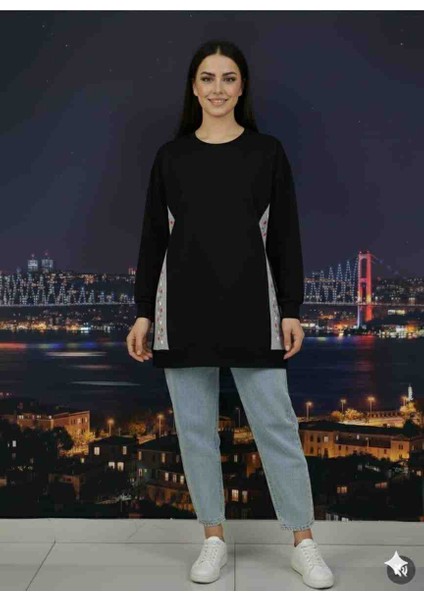 Nakışişlemelikotdetaylıtesettür Tunik fiyatları