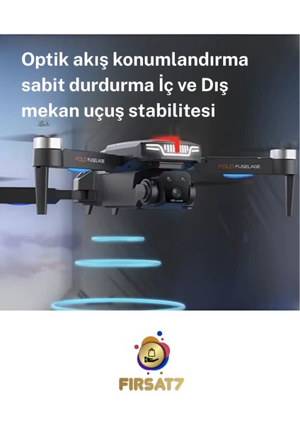 Drone C13S 4K 3kamera Engel Kaçınma 360° Akrobasi Fırçasız Dron Motor Optik Akış Katlanabilir Drone fiyatları