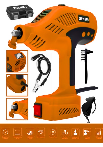 Profesyonel T-300 Amper Çift Kartli Çift Soğutma El Tipi Invertör Elektrikli Kaynak Makinesi