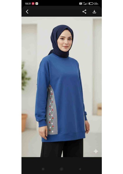 Nakışişlemelikotdetaylıtesettür Tunik