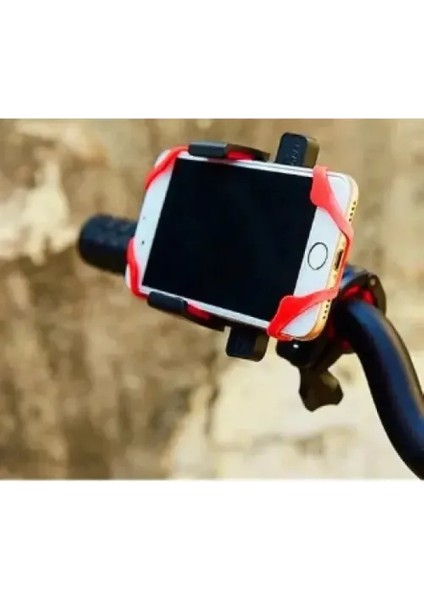 Lastik Destekli Standlı Bisiklet Telefon Tutucu fiyatları