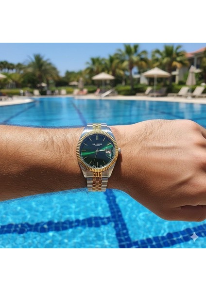 LC07215.250 Çelik Kordonlu Erkek Kol Saati – 41MM, 5 Atm, Mineral Cam fiyatları