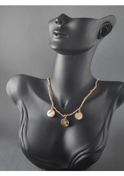 Özel Tasarım Barok Incili Örme Zincir Kolye fiyatları