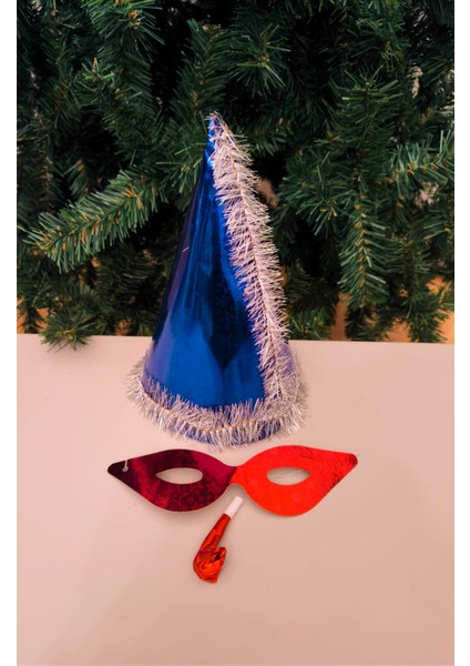 Yılbaşı Şapkası Seti 5'li Katyon Set Renkli modelleri