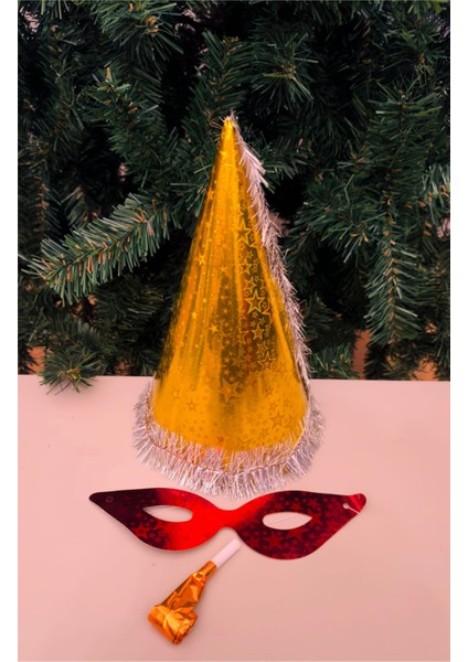 Yılbaşı Şapkası Seti 5'li Katyon Set Renkli fırsatları