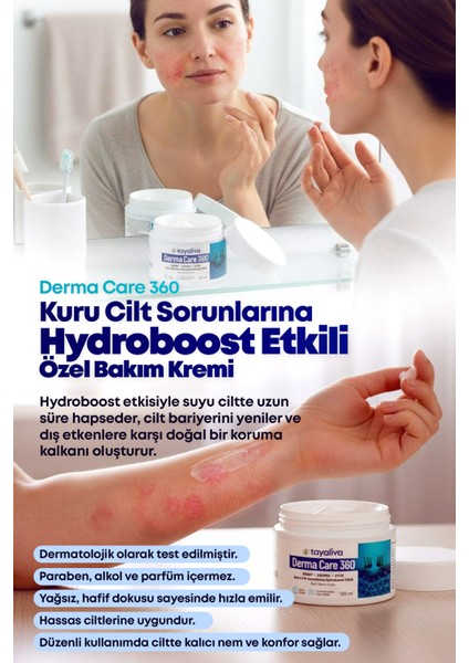 Derma Care 360 - Sedef, Egzema ve Atopik Dermatit Ciltler Için Özel Onarıcı Bakım Kremi modelleri