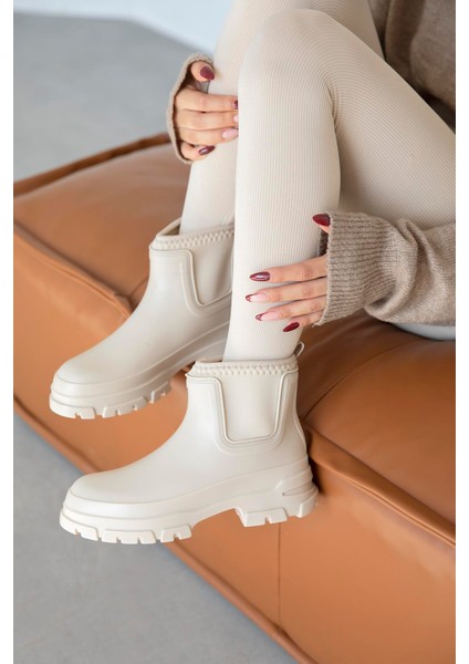 Carmen Plastik Su Geçirmez Kadın Bot Bej fiyatları