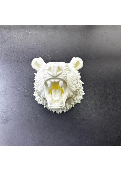 Beyaz Renk 3D Ayı Başı Duvar Dekoru fırsatları