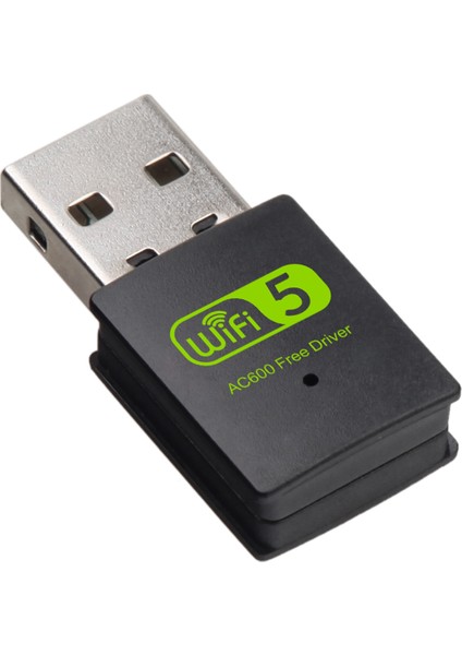 600 Mbps Dual Band Mini USB Wifi Adaptör – 2.4 Ghz + 5 Ghz, USB 2.0, Wifi 5, Driver Free fırsatları