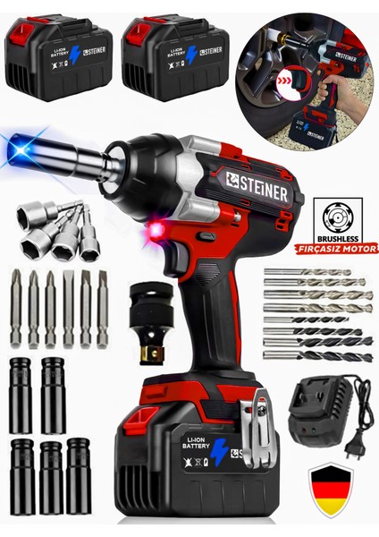 K 21 V Çelik Şanzuman 1600 Nm Akülü Somun Bijon Sökme Takma Sikma Makinesi Matkap Vidalama Kömürsüz fiyatları