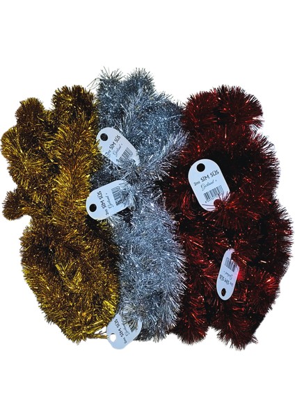 Yılbaşı Parti Süsü Sim Süs Kalın 10'lu Set modelleri