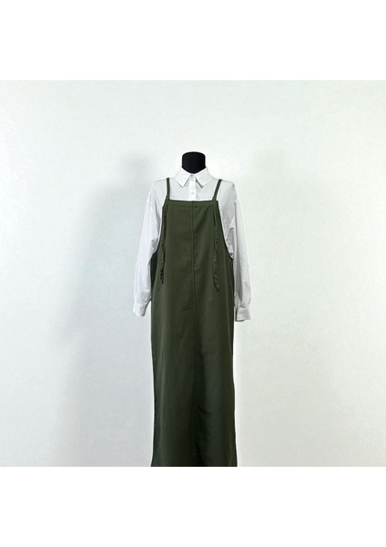 Gabardin Yeşil Tesettür Jile