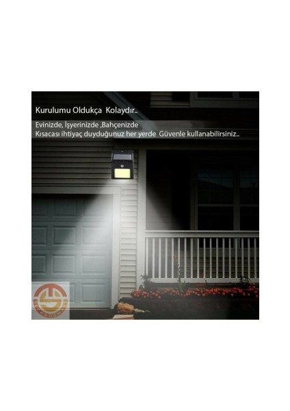 Hareket Sensörlü Solar 48 LED Bahçe Lambası modelleri