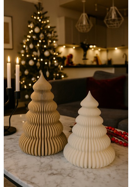 yılbaşı ağacı 2'li dekoratif set