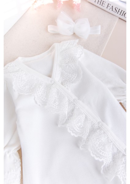 Güpürlü 100% Pamuk Kız Bebek Tulum fiyatları