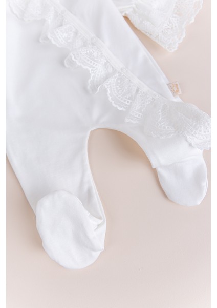 Güpürlü 100% Pamuk Kız Bebek Tulum indirimleri