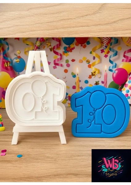 10 Yaş Doğum Günü Kurabiye Kalıbı ve Şeker Hamuru Şekillendirici fiyatları