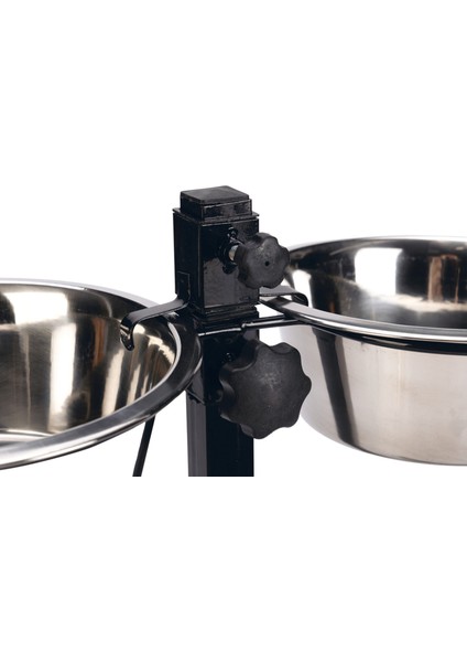 Lvsqvr Beeztees Köpek Ikili Mama Su Kabı, Ayaklı, Paslamaz Çelik, 28CM, 2x4,5l indirimleri