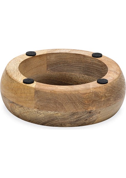 Lvsqvr Beeztees Dbl Köpek Mama Su Kabı, Dışı Masif Ahşap, Paslanmaz Çelik, 13,5cm, 350ML fırsatları