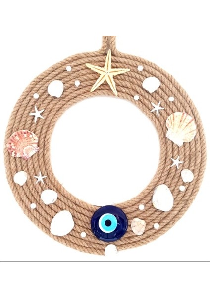 Deniz Yıldızlı Incili Nazar Boncuklu Duvar ve Kapı Süsü fiyatları