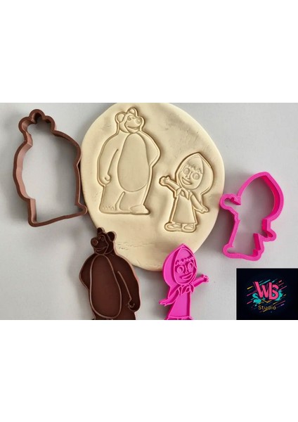 Koca Ayı ve Masha Kurabiye Kalıbı ve Şeker Hamuru Şekillendirici fiyatları