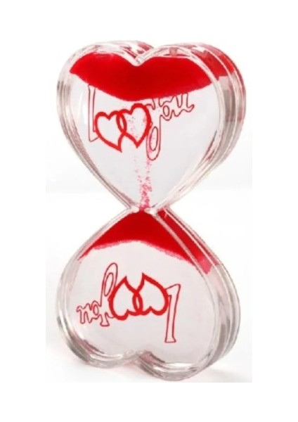 Kalp Şeklinde Jel Kum Saati