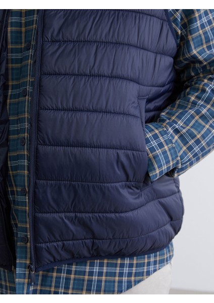 Yeni Sezon Büyük Beden Standart Kalıp Dik Yaka Erkek Şişme Yelek modelleri