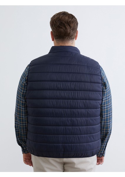 Yeni Sezon Büyük Beden Standart Kalıp Dik Yaka Erkek Şişme Yelek indirimleri